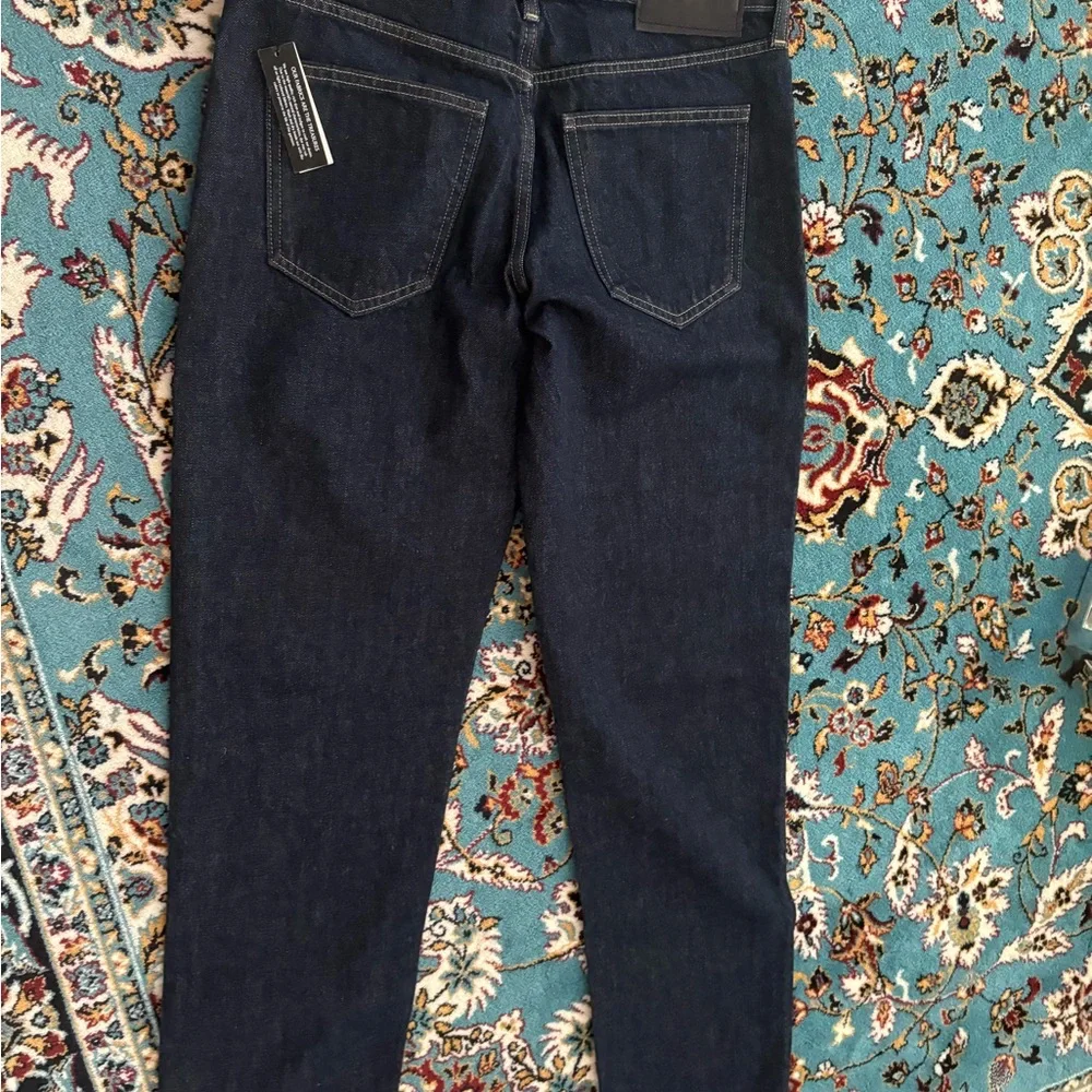 New Women’s Dark Blue Straight Legs Jeans, size 27 - Picture 5 of 9